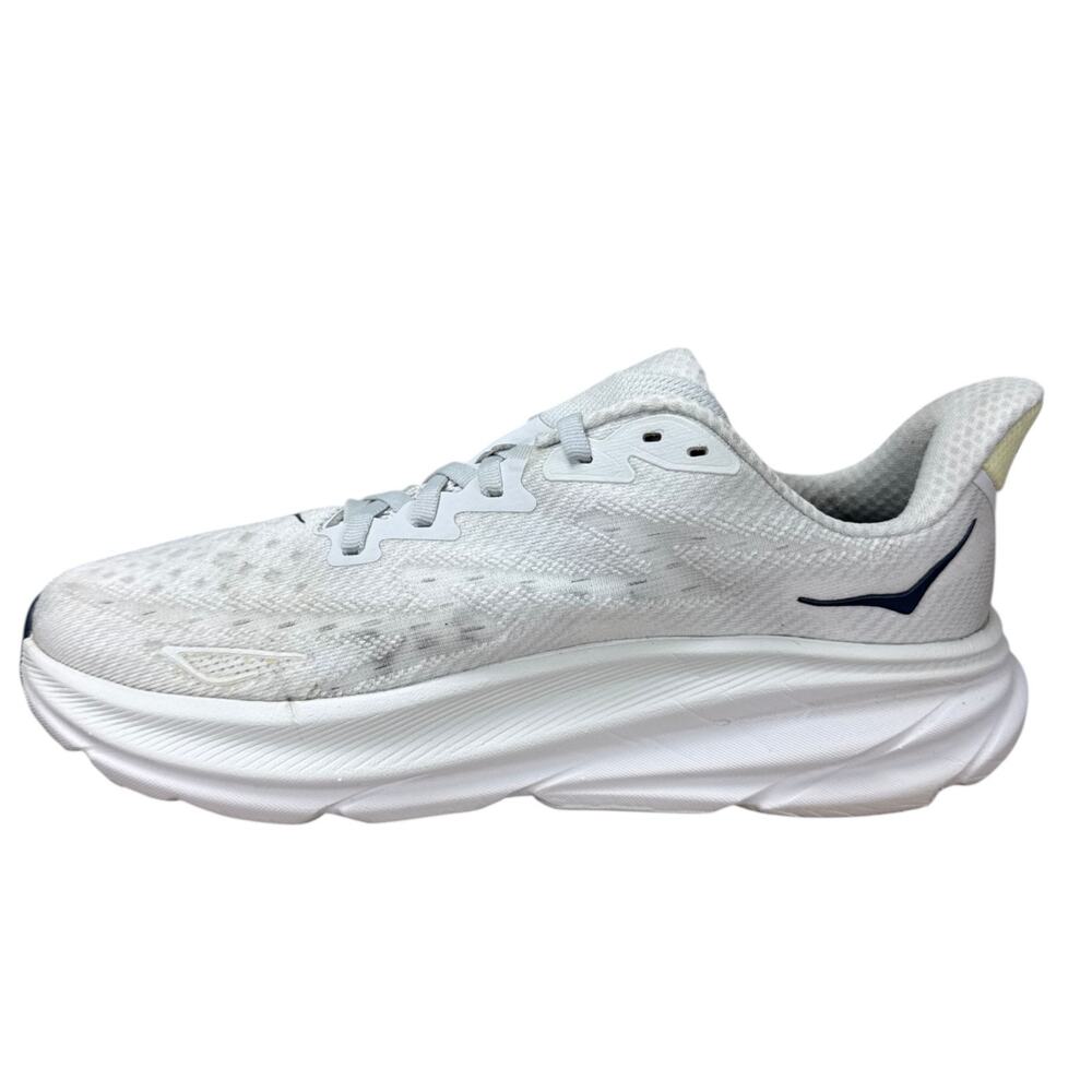 HOKA Clifton 9 Women 9 White Running Shoes Sneakers Athleisure Walking 1127896